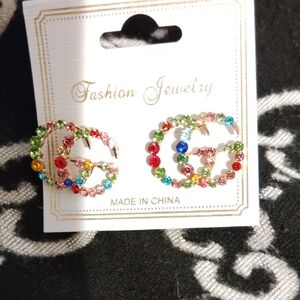 Colorful Crystal Earrings